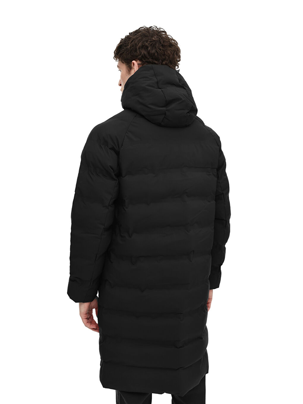 ML MARCUS 3UKR530 5PR Siyah Erkek Uzun Kaban Mont-1