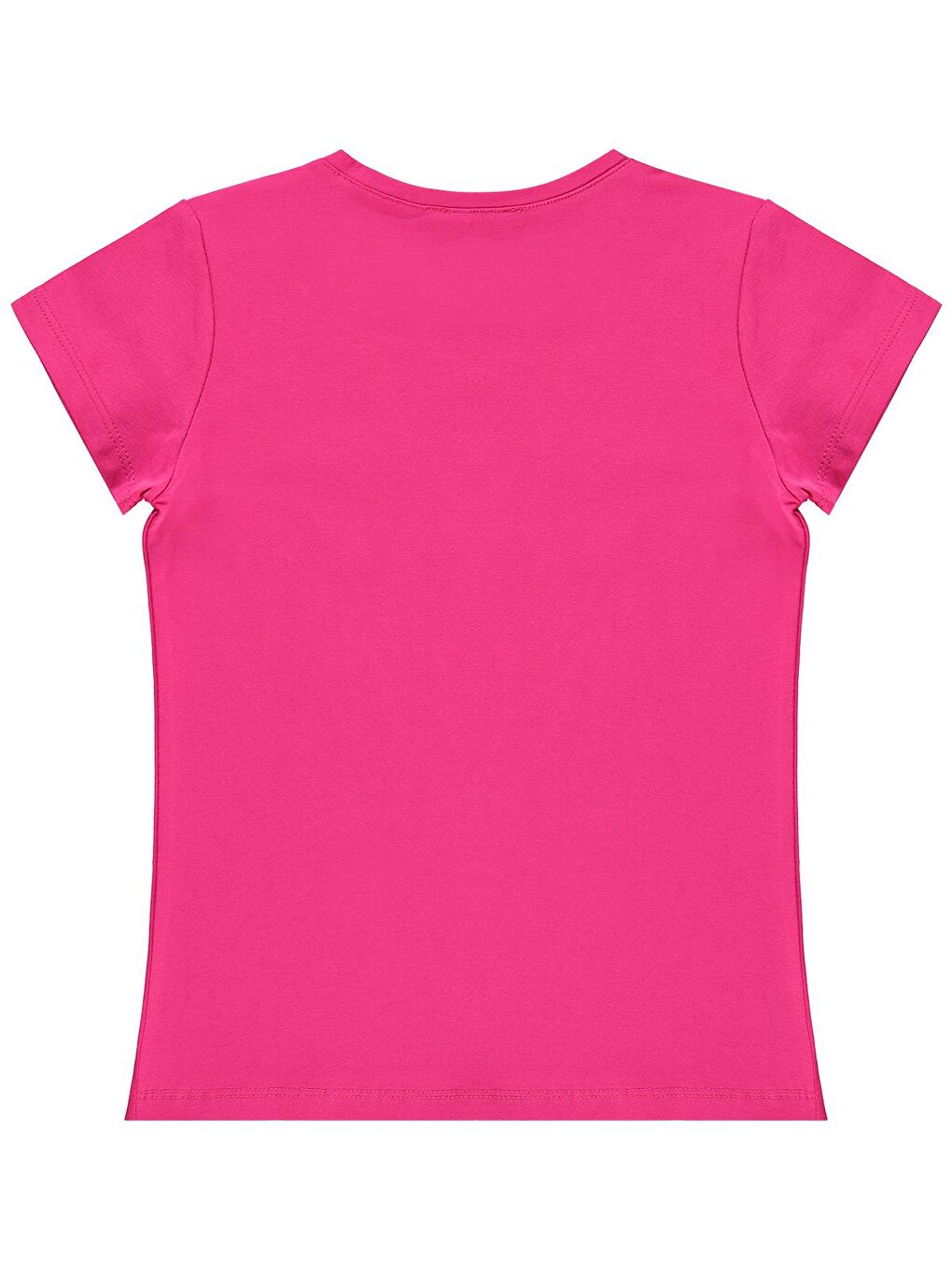 Fuşya Girls Basic 6-9 Yaş Tişört - Fusya 8-9 Yaş-1