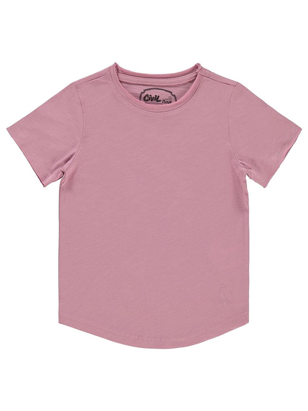 Boys Flamlı Yelkenli Nakışlı 2-5 Yaş Tişört - Pembe 2-3 Yaş