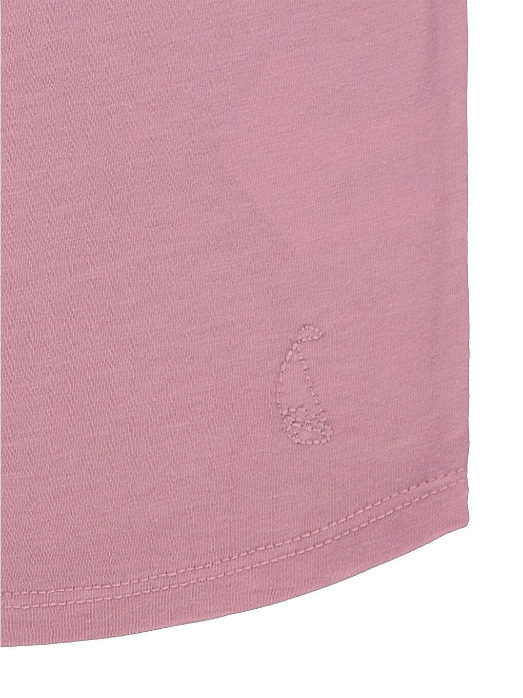 Boys Flamlı Yelkenli Nakışlı 2-5 Yaş Tişört - Pembe 2-3 Yaş-1