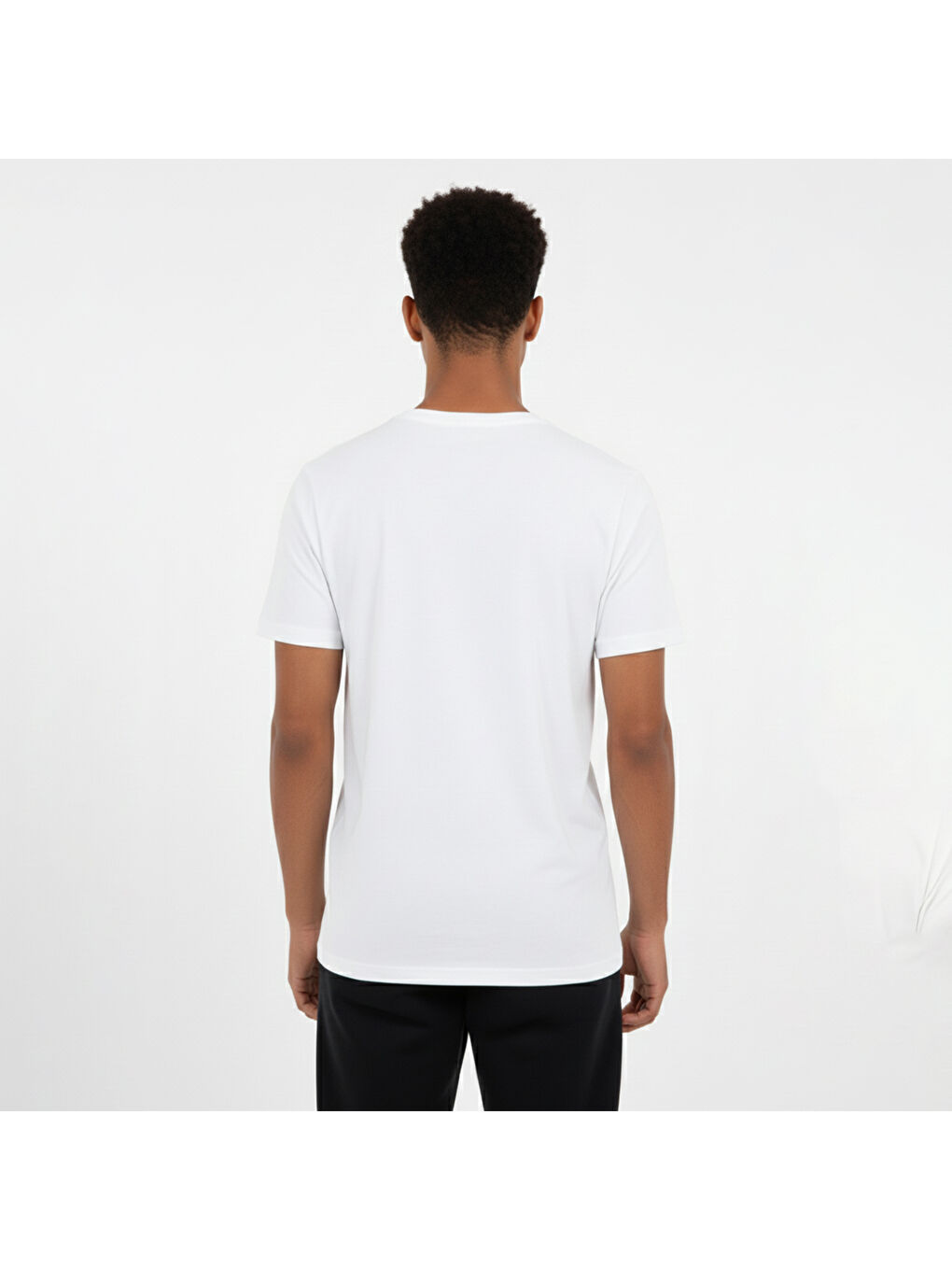 Vibrant Crew Neck Erkek Beyaz Yuvarlak Yaka Tişört-1