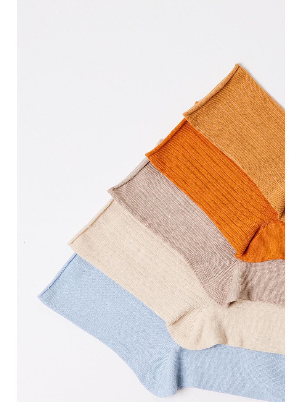 Karışık 5'Li Paket Kız Çocu Pamuk Soket Çorap Çok Renkli-1