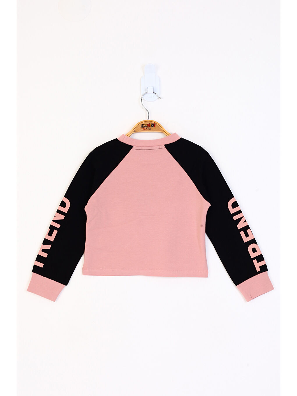 Pembe Kız Çocuk Stunnig Collar Baskılı Sweatshirt-1