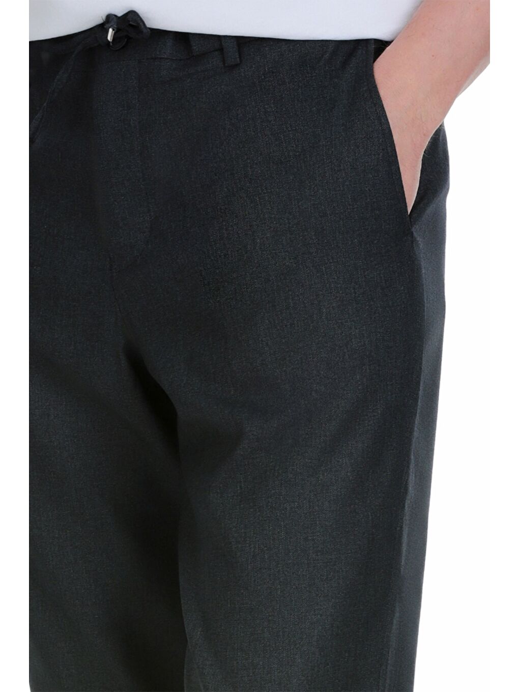 Lacivert Dinamik Fit Yandan Cepli Jogger Pantolon-3