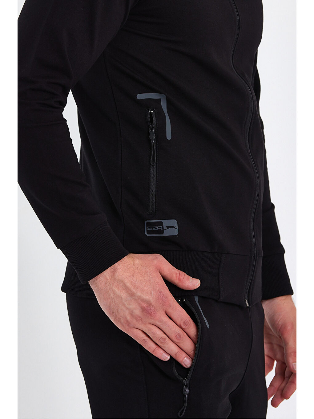 OKRAN Erkek Eşofman Takım Siyah-5