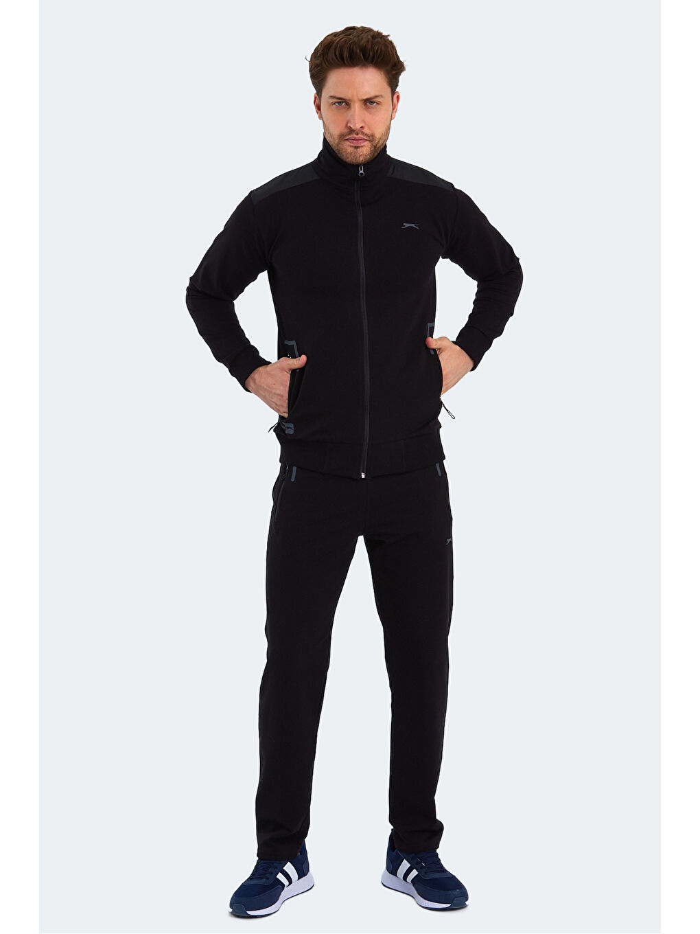 OKRAN Erkek Eşofman Takım Siyah-6