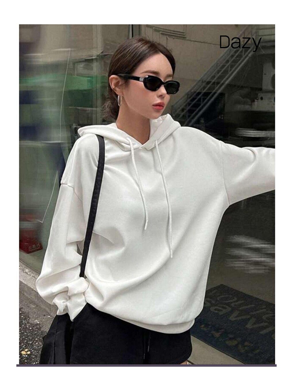 Kadın Beyaz The Stage Baskılı Kapüşonlu Sweatshirt-2