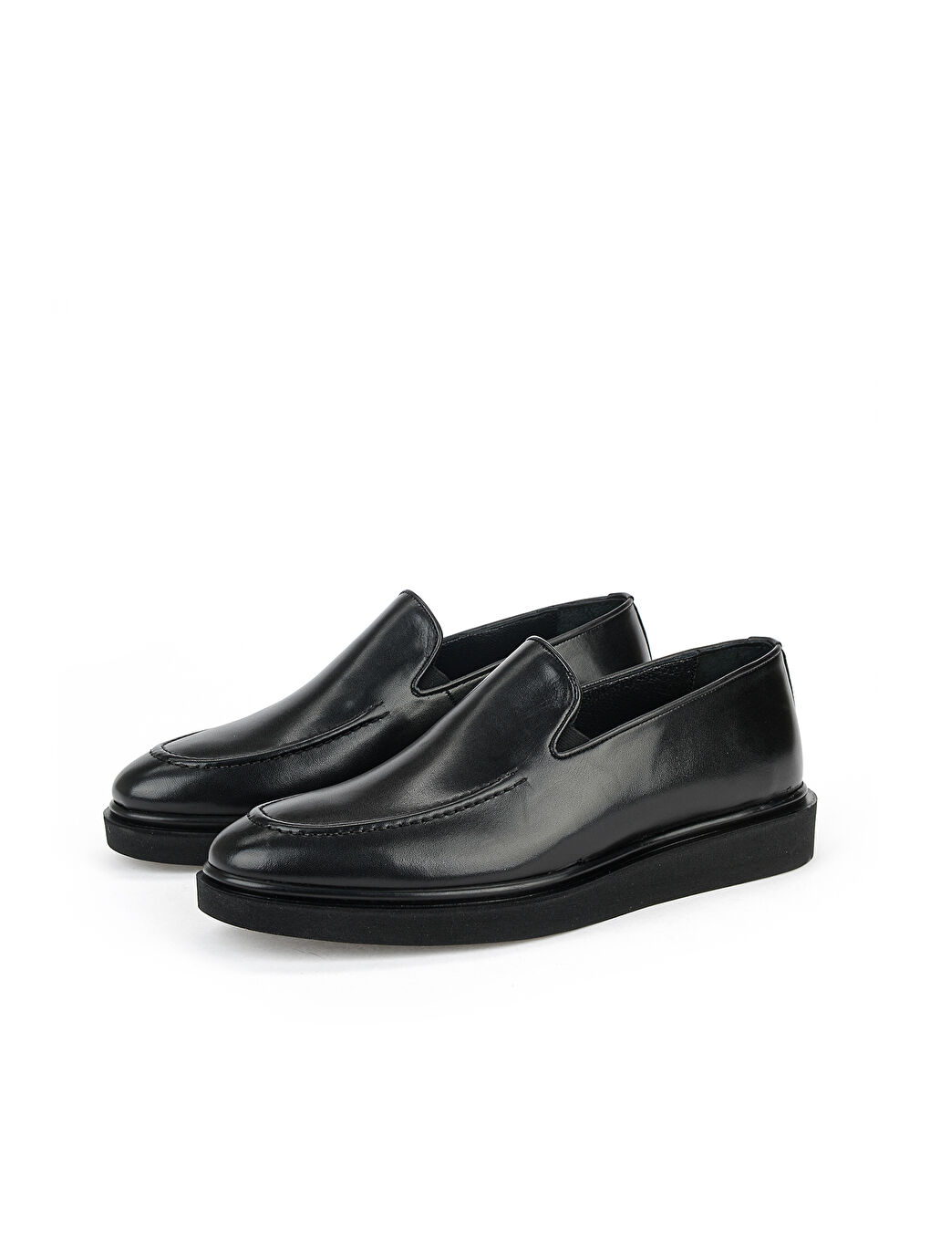 Erkek Hakiki Deri Klasik Ayakkabı 161985Z1700 Siyah-4