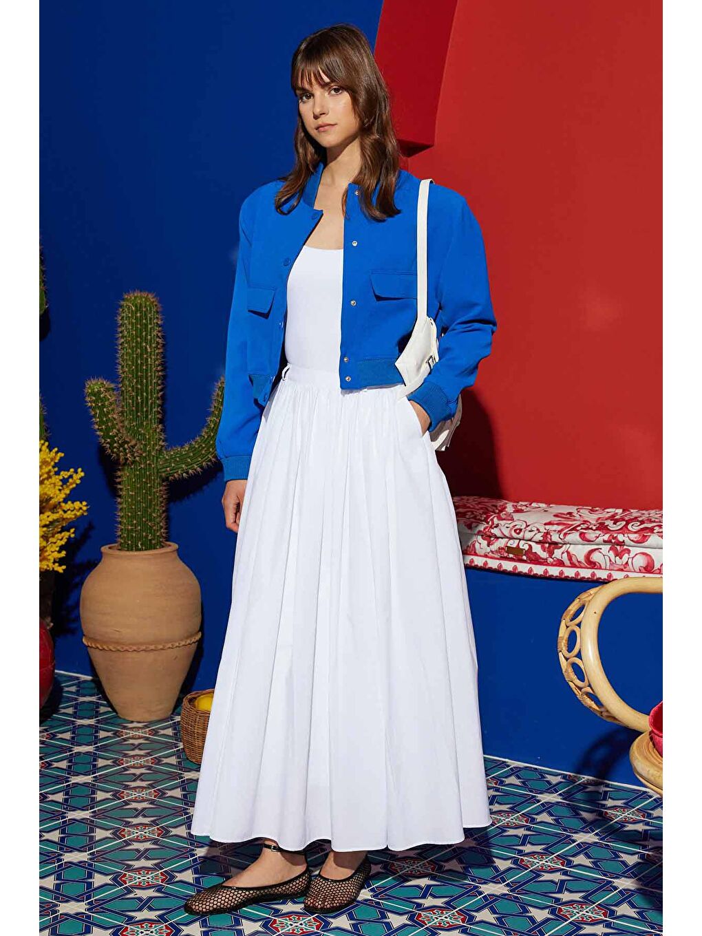 Mocha Bomber Ceket - Lacivert