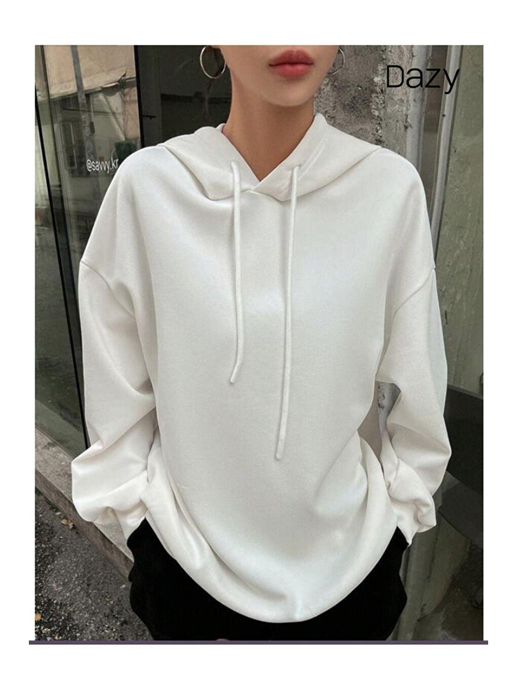 Kadın Beyaz The Stage Baskılı Kapüşonlu Sweatshirt-4