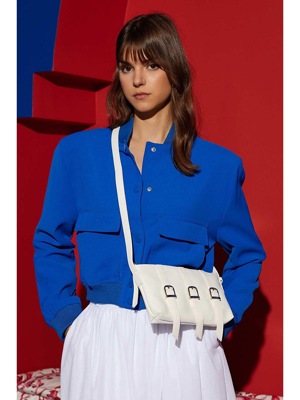 Mocha Bomber Ceket - Lacivert-1