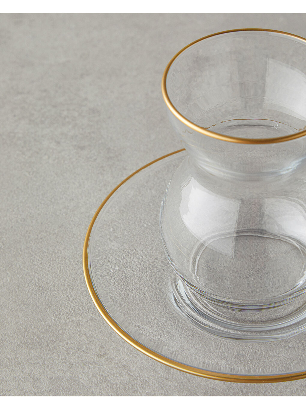 Sarı Stellar Cam 12 Parça 6 Kişilik Çay Seti 140 ml Gold-3