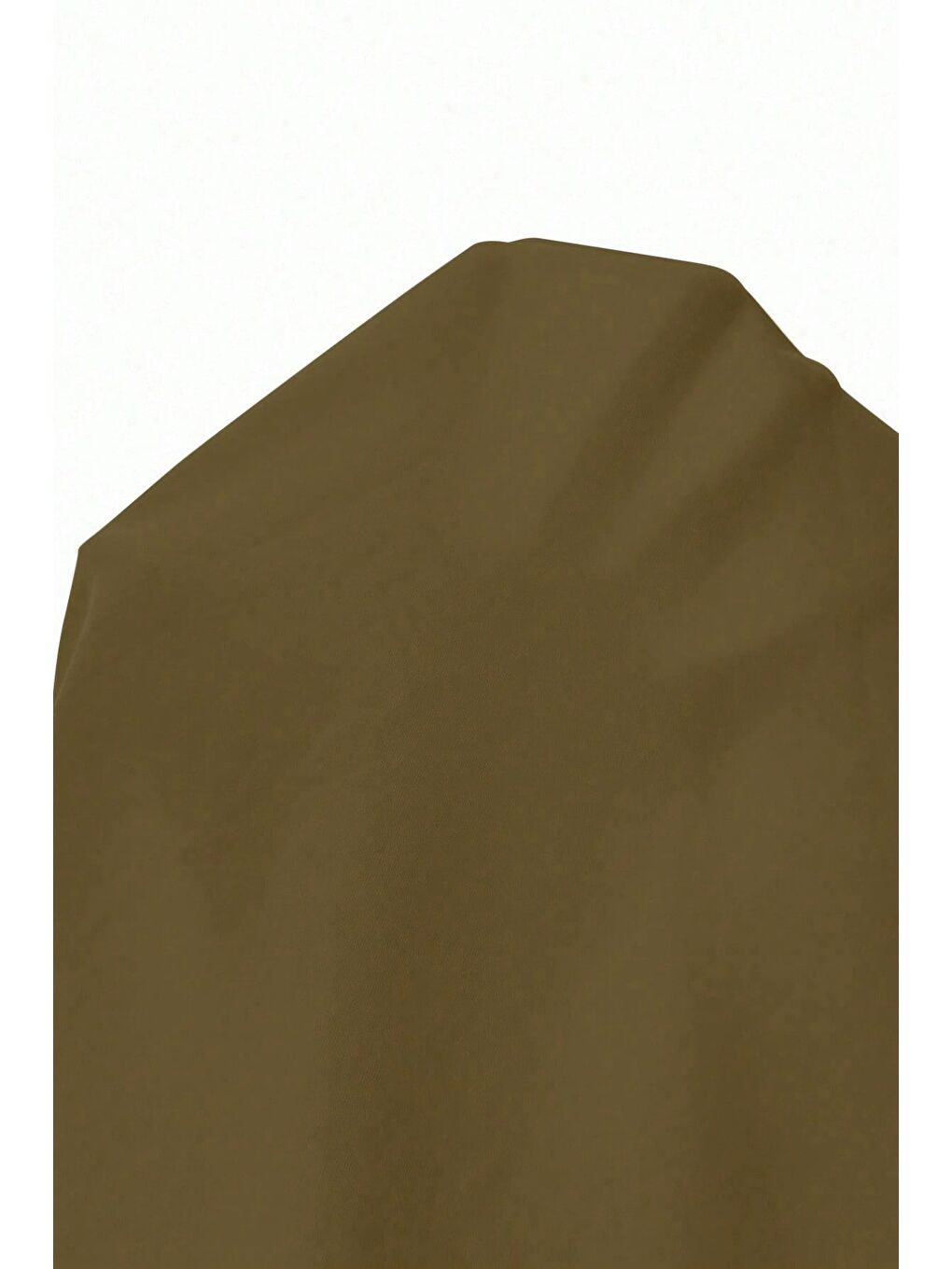 Haki Kadın Kayık Yaka Flare Kol Drapeli Fit Bluz-6