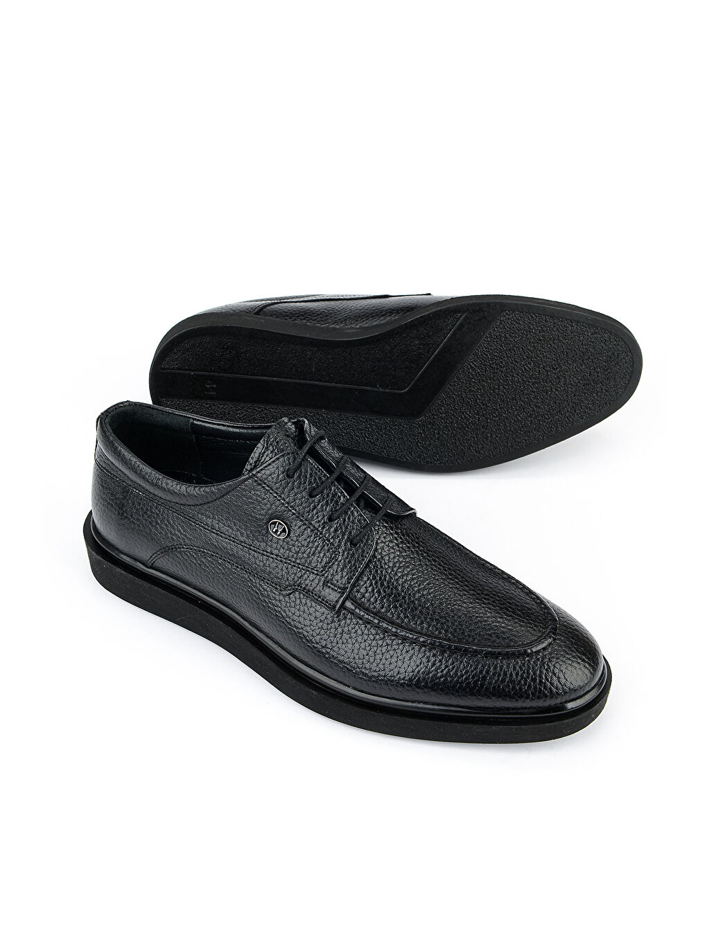 Erkek Hakiki Deri Klasik Ayakkabı 161985Z0803 Siyah-3