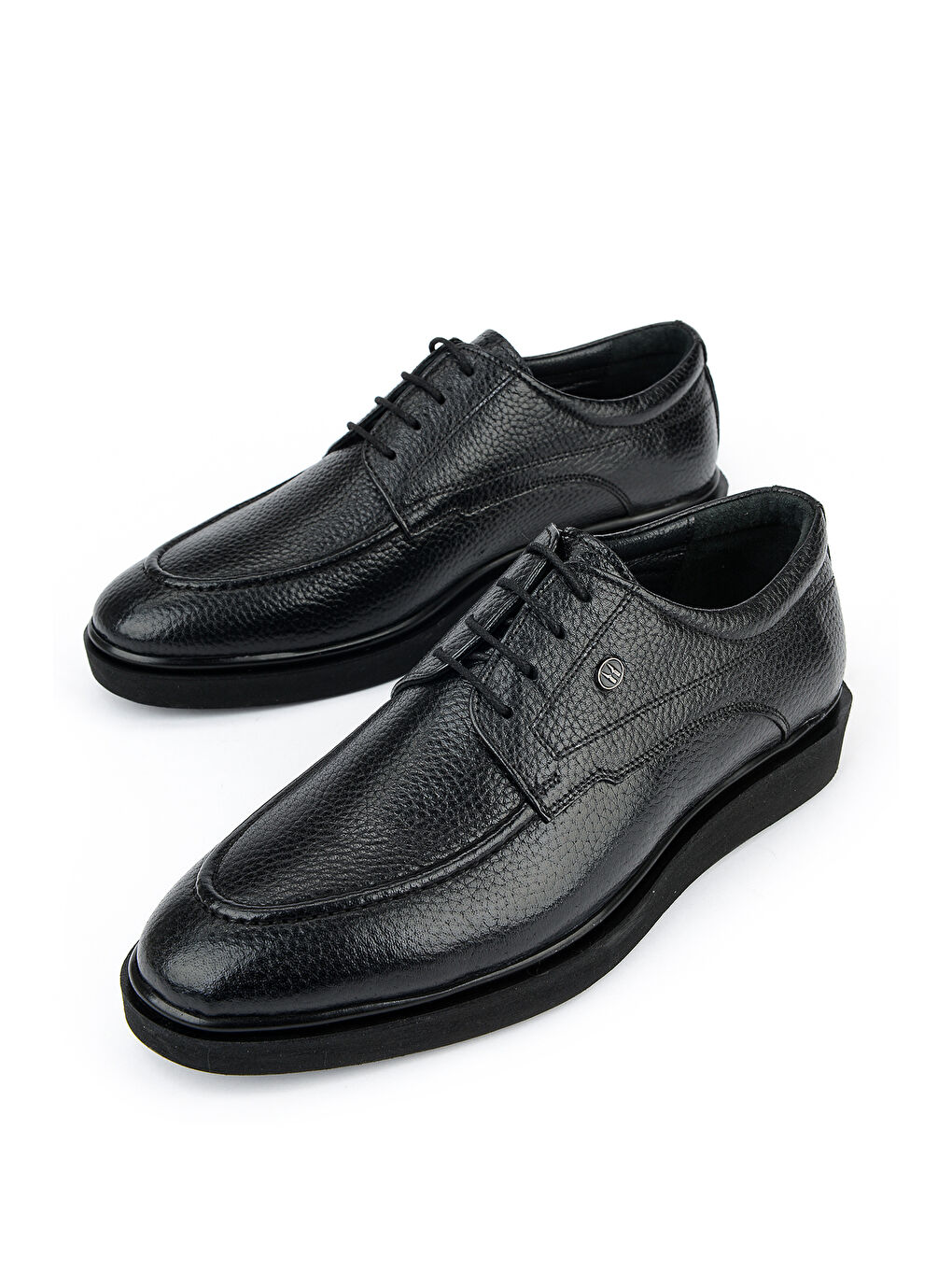 Erkek Hakiki Deri Klasik Ayakkabı 161985Z0803 Siyah-4