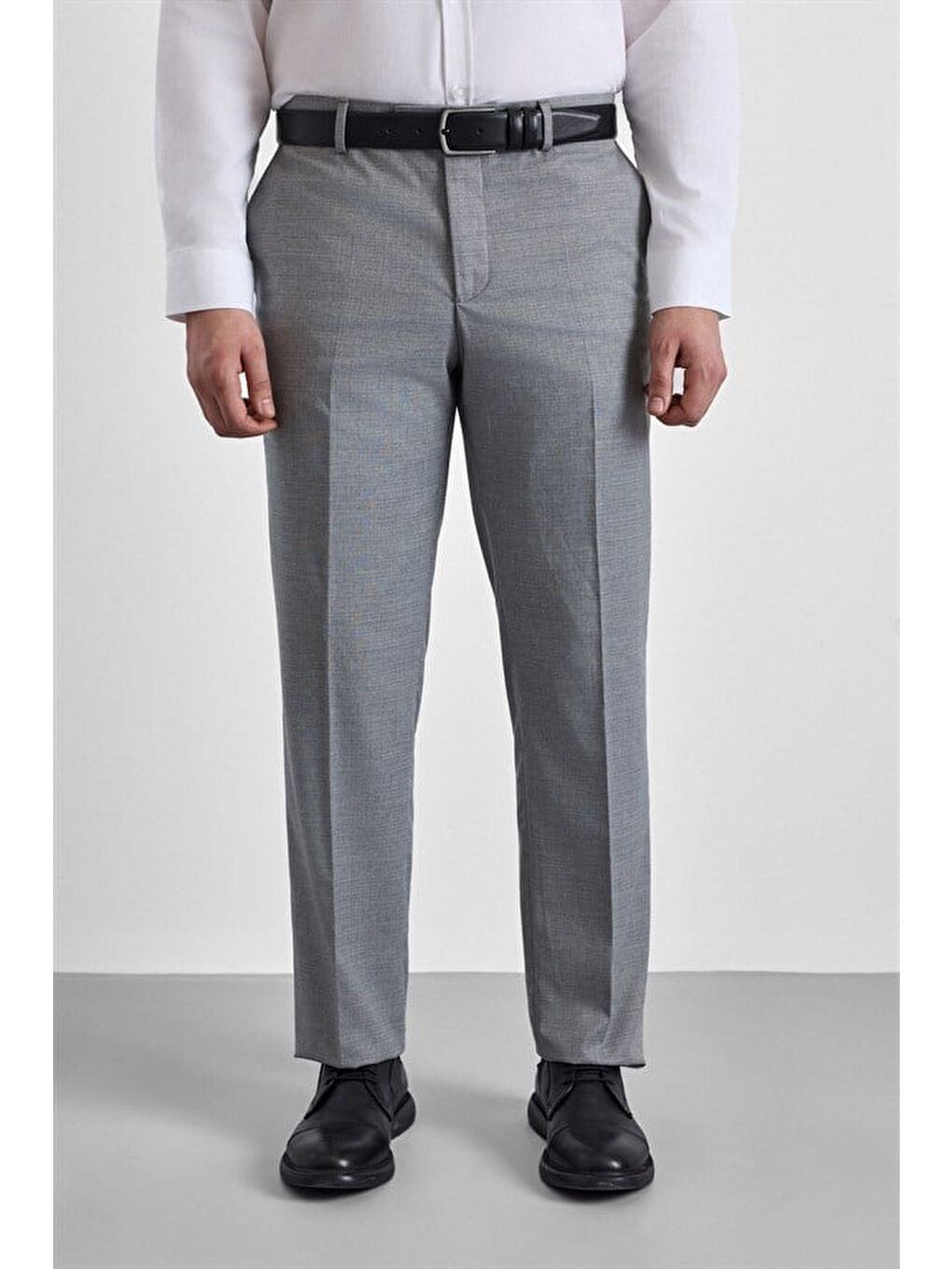 Gri Regular Klasik Pantolon-1