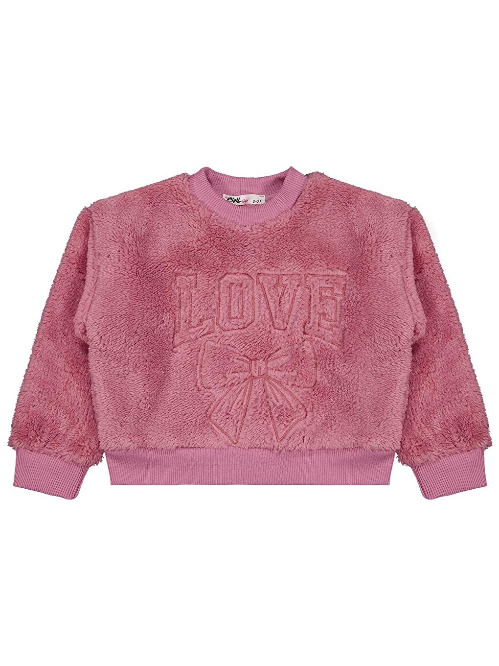 Girls Love Nakışlı 2-5 Yaş Sweatshirt - Pembe