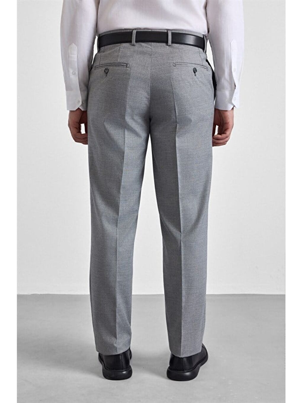 Gri Regular Klasik Pantolon-2