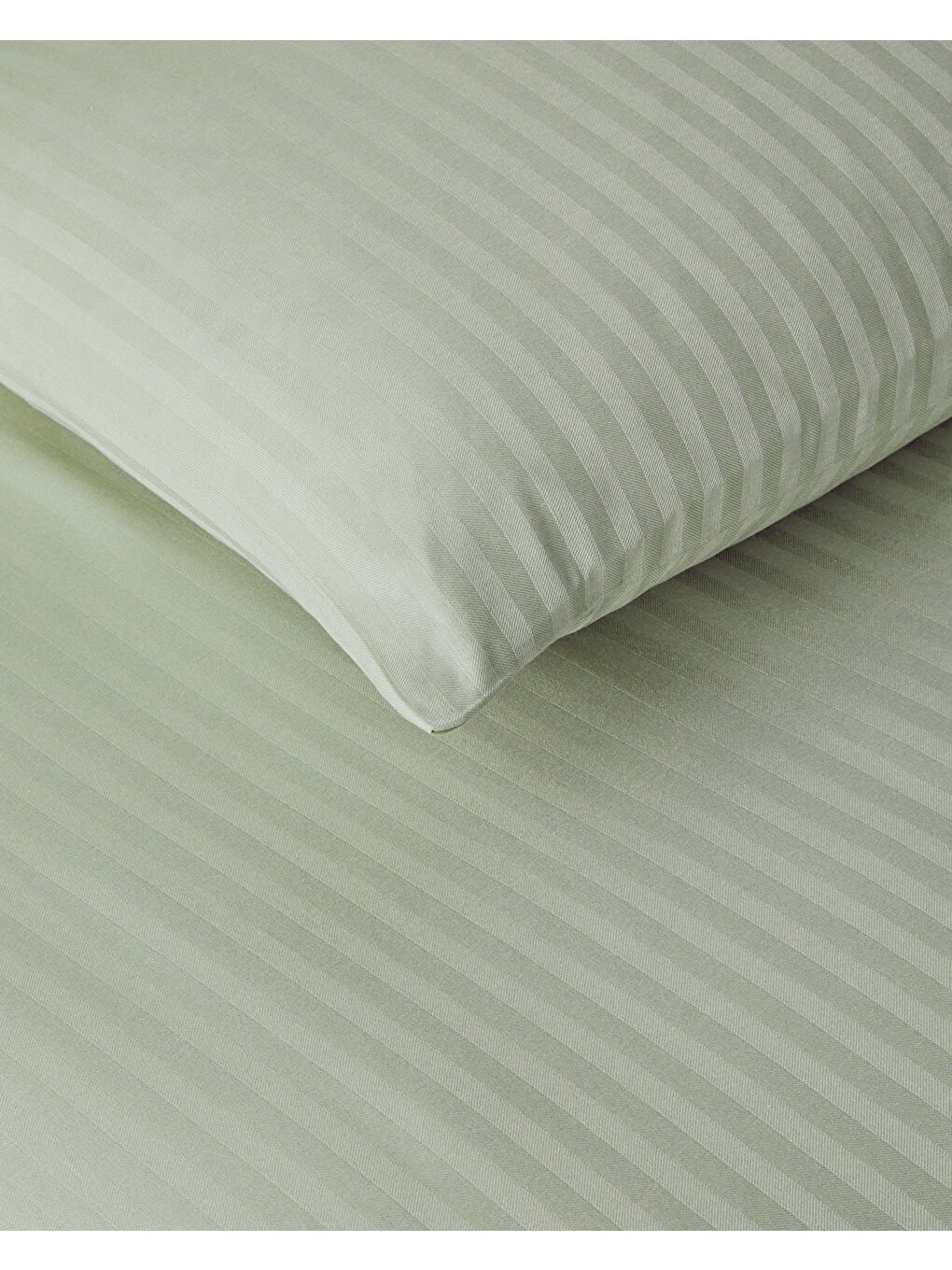 Crystal İpeksi Twill King Size Nevresim Takımı 240x220 cm Yeşil-3