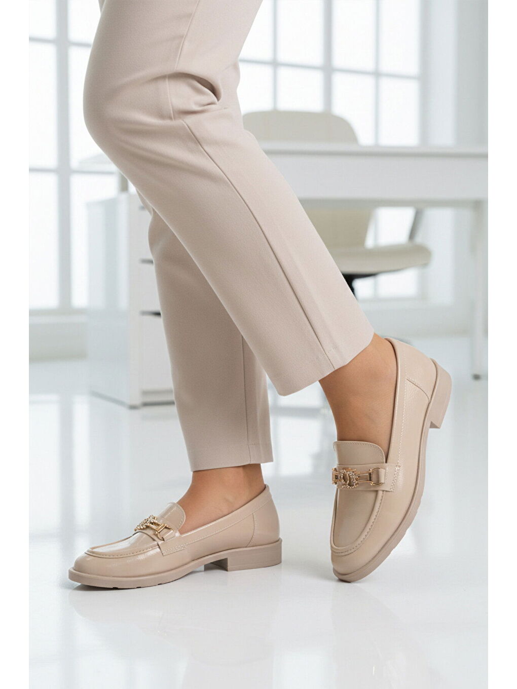 Bej Hafif Kadın Casual Ayakkabı 491101 Z-2