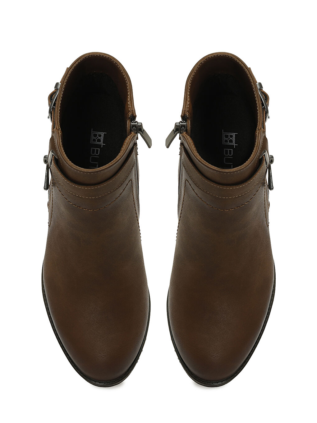 Kahverengi 24K-1031 5PR Taba Kadın Topuklu Bot-3