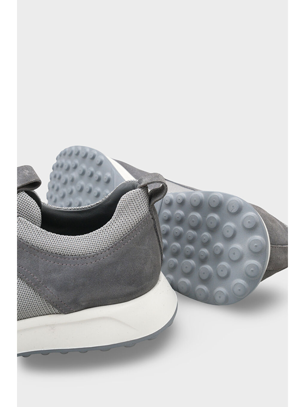 Gri Rollo Hakiki Deri Süet Erkek Günlük Spor Ayakkabı Sneaker-4