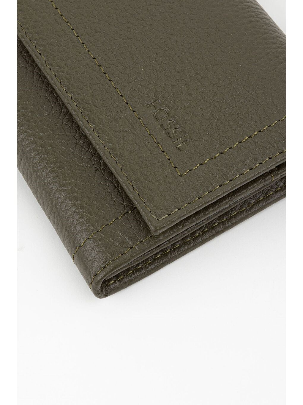 Yeşil Kutulu Hakiki Deri Buz Mavi Kadın El Portföyü Uzun Cüzdan-3