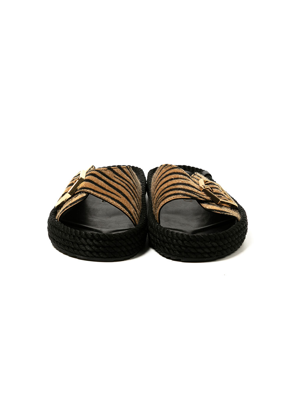 Siyah CAS20-ZEB Casablanca Kadın Terlik Zebra-2
