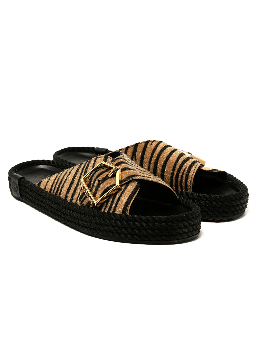 Siyah CAS20-ZEB Casablanca Kadın Terlik Zebra-3