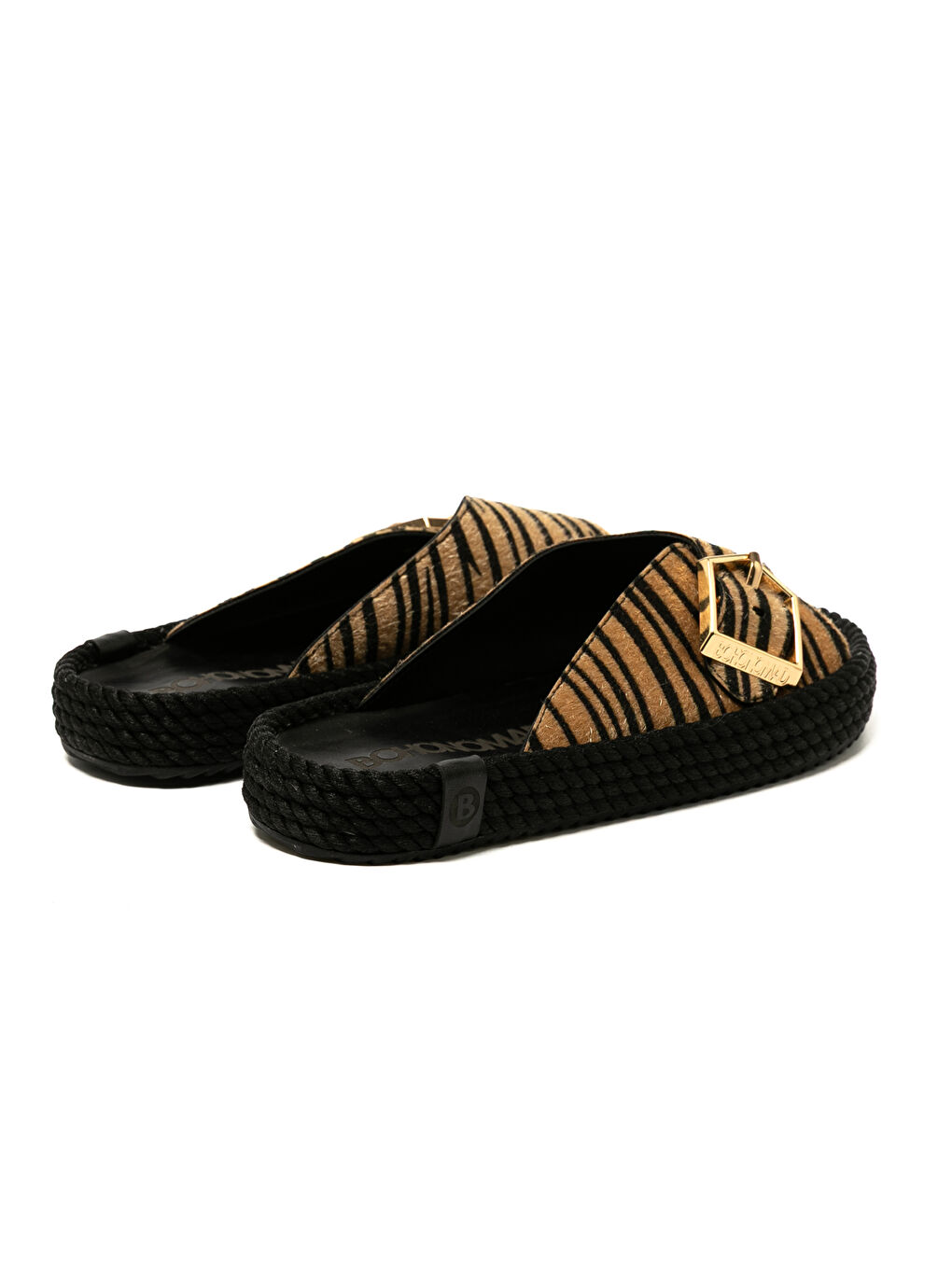 Siyah CAS20-ZEB Casablanca Kadın Terlik Zebra-4