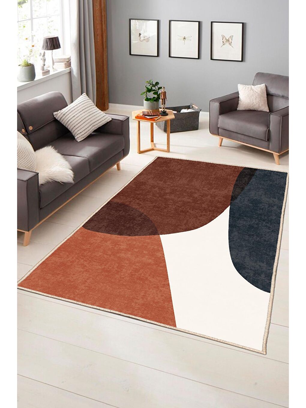 Karışık Dekoratif Özel Tasarım Modern Halısı 60x100 cm