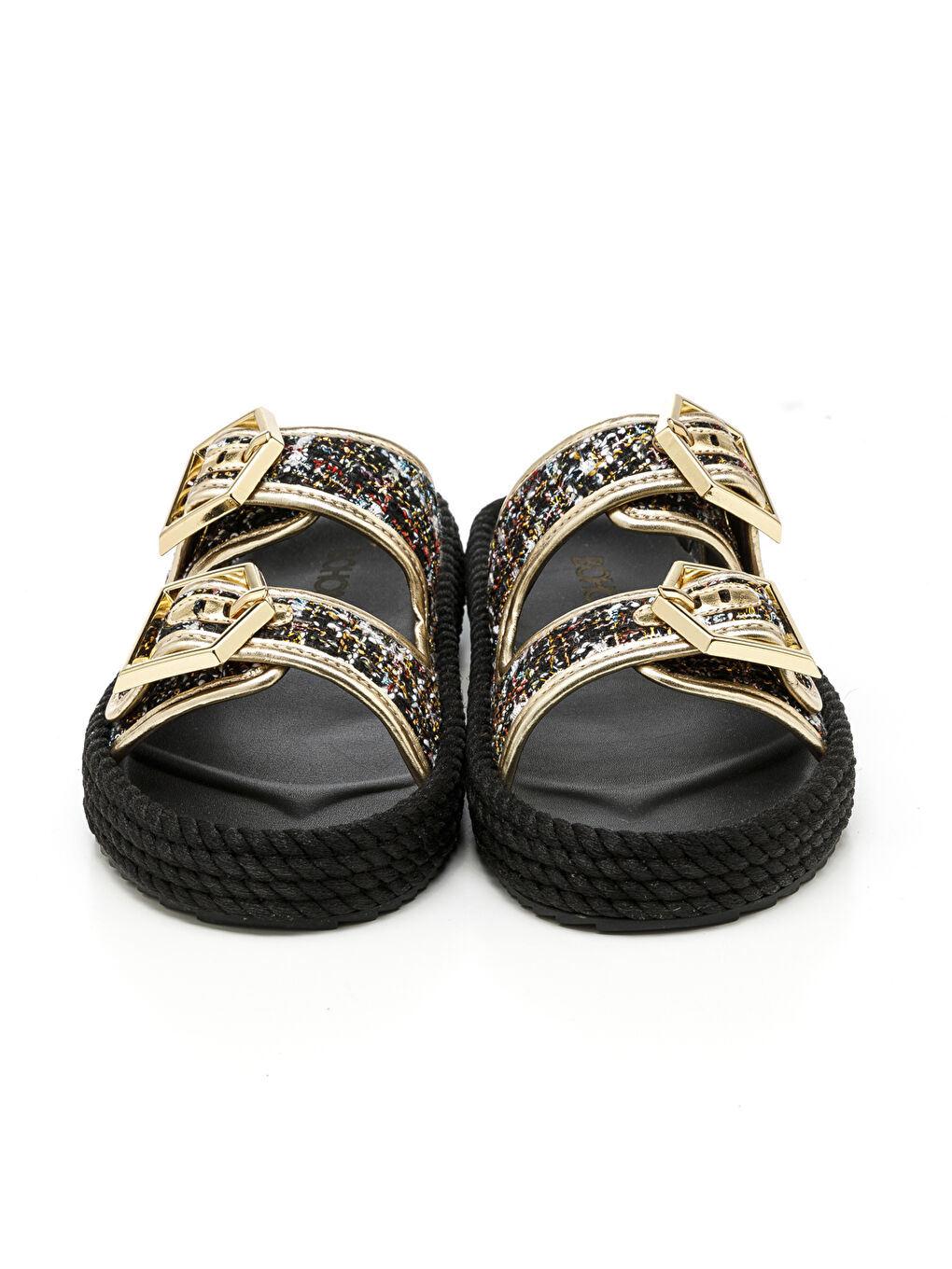 ATH20-20001 Athens Kadın Terlik Siyah Şönil-2