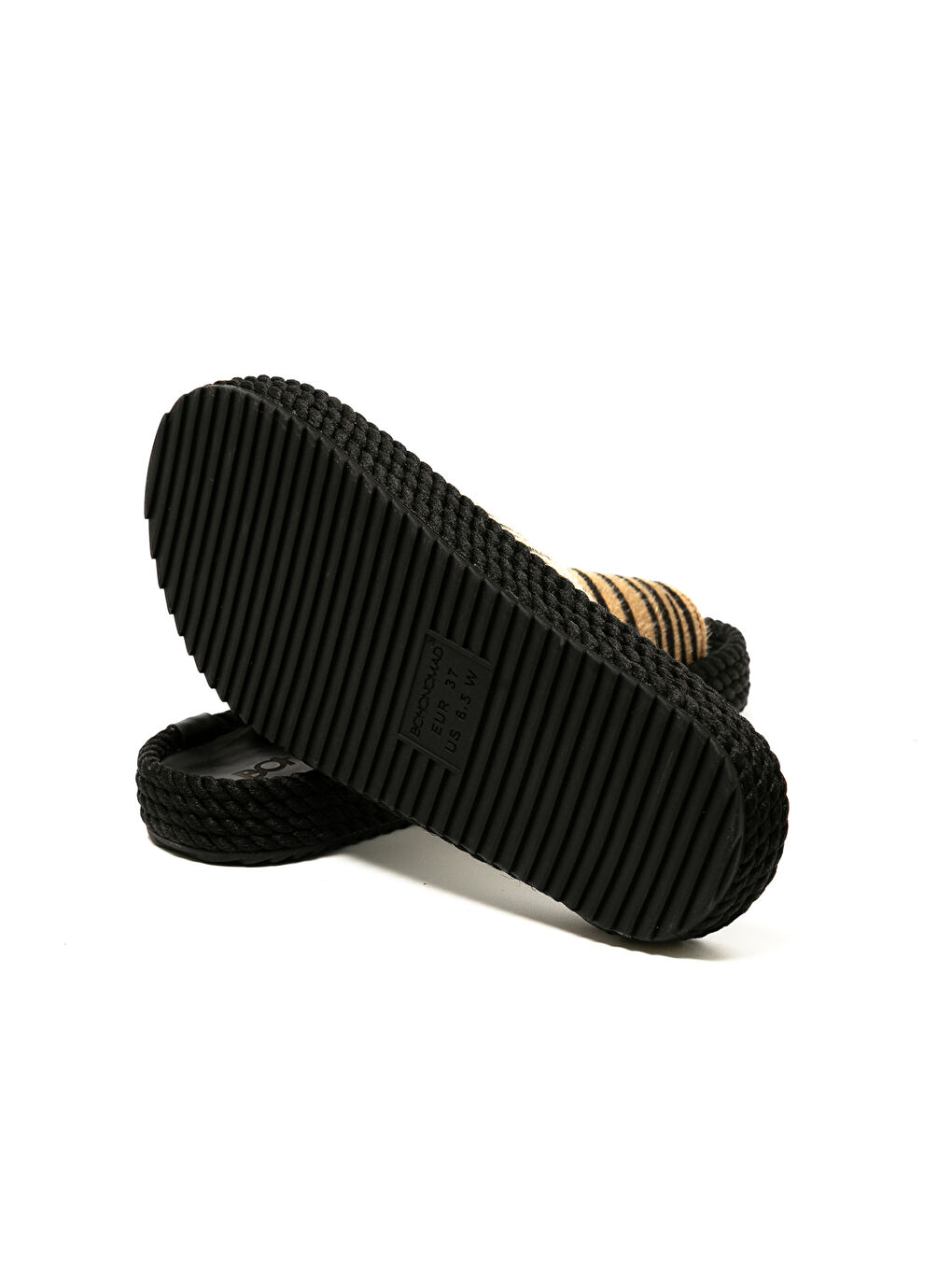 Siyah CAS20-ZEB Casablanca Kadın Terlik Zebra-5