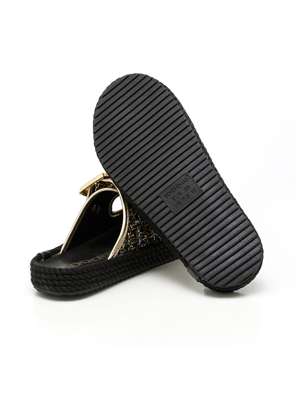 ATH20-20001 Athens Kadın Terlik Siyah Şönil-4