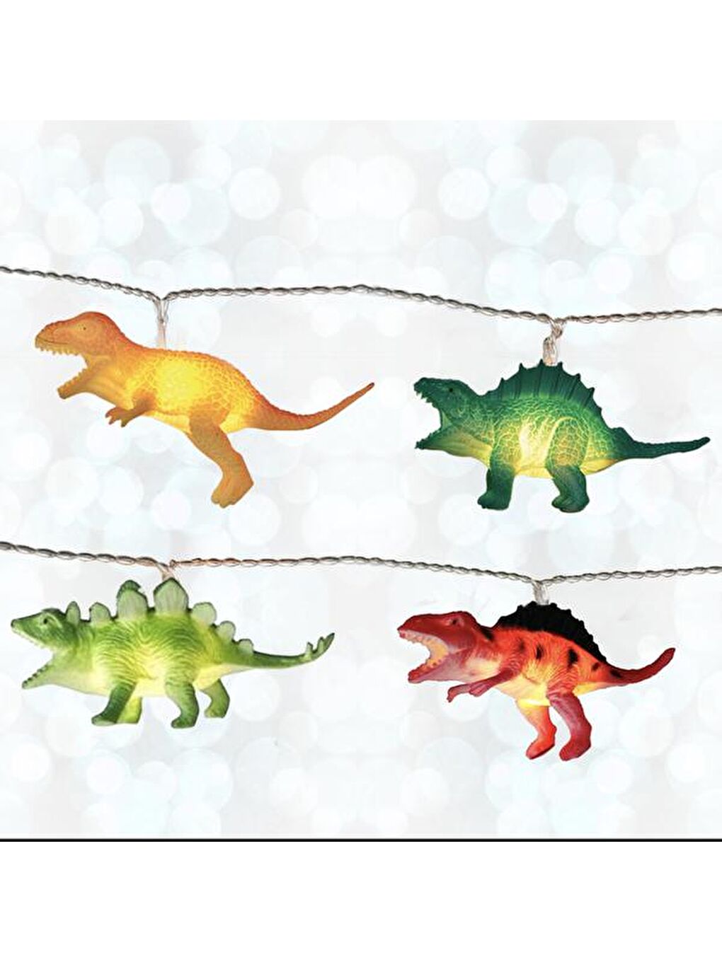 Karışık Dekoratif 3D Dinozor Led Işık - 10 Led-1