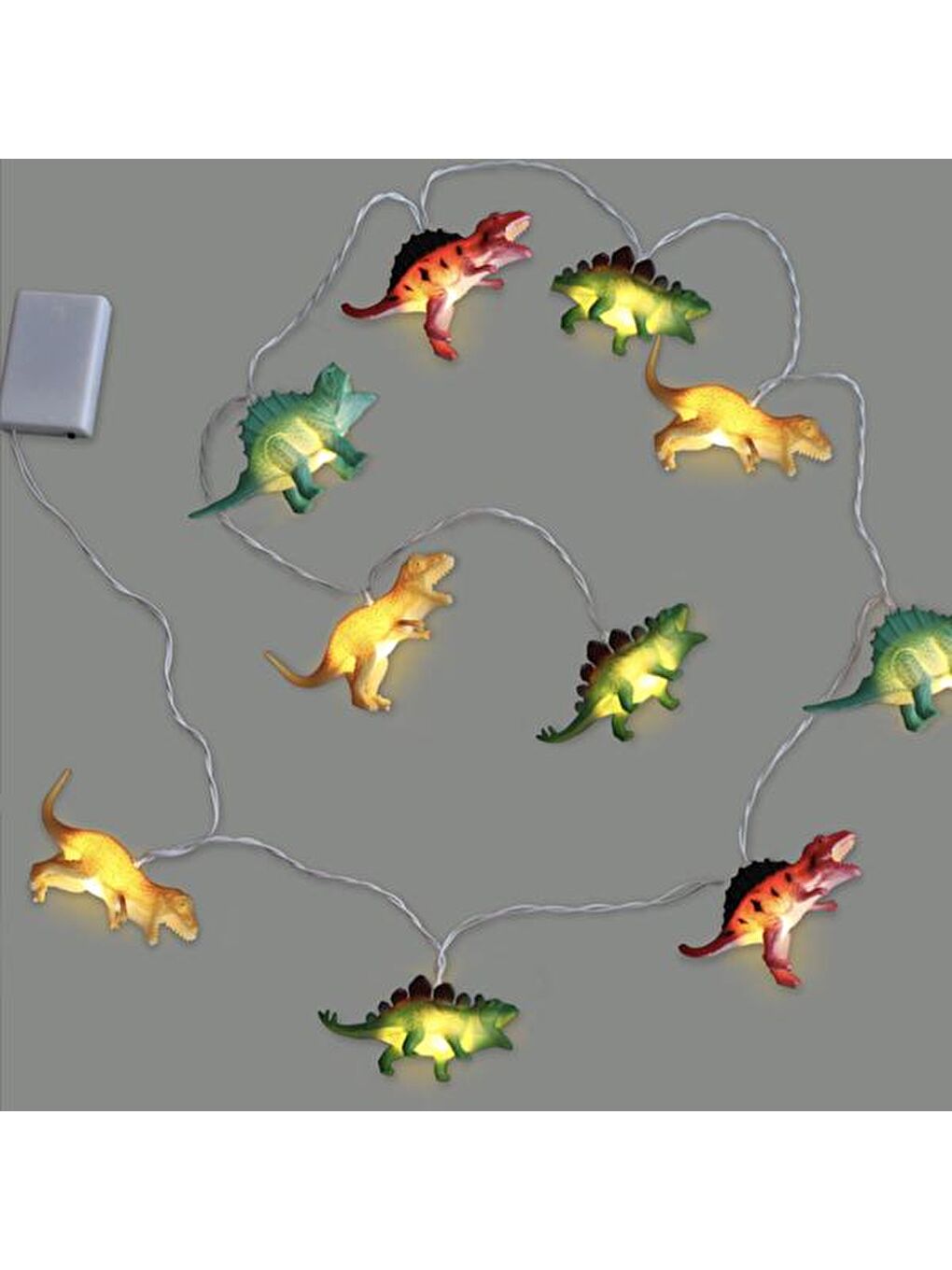 Karışık Dekoratif 3D Dinozor Led Işık - 10 Led-2