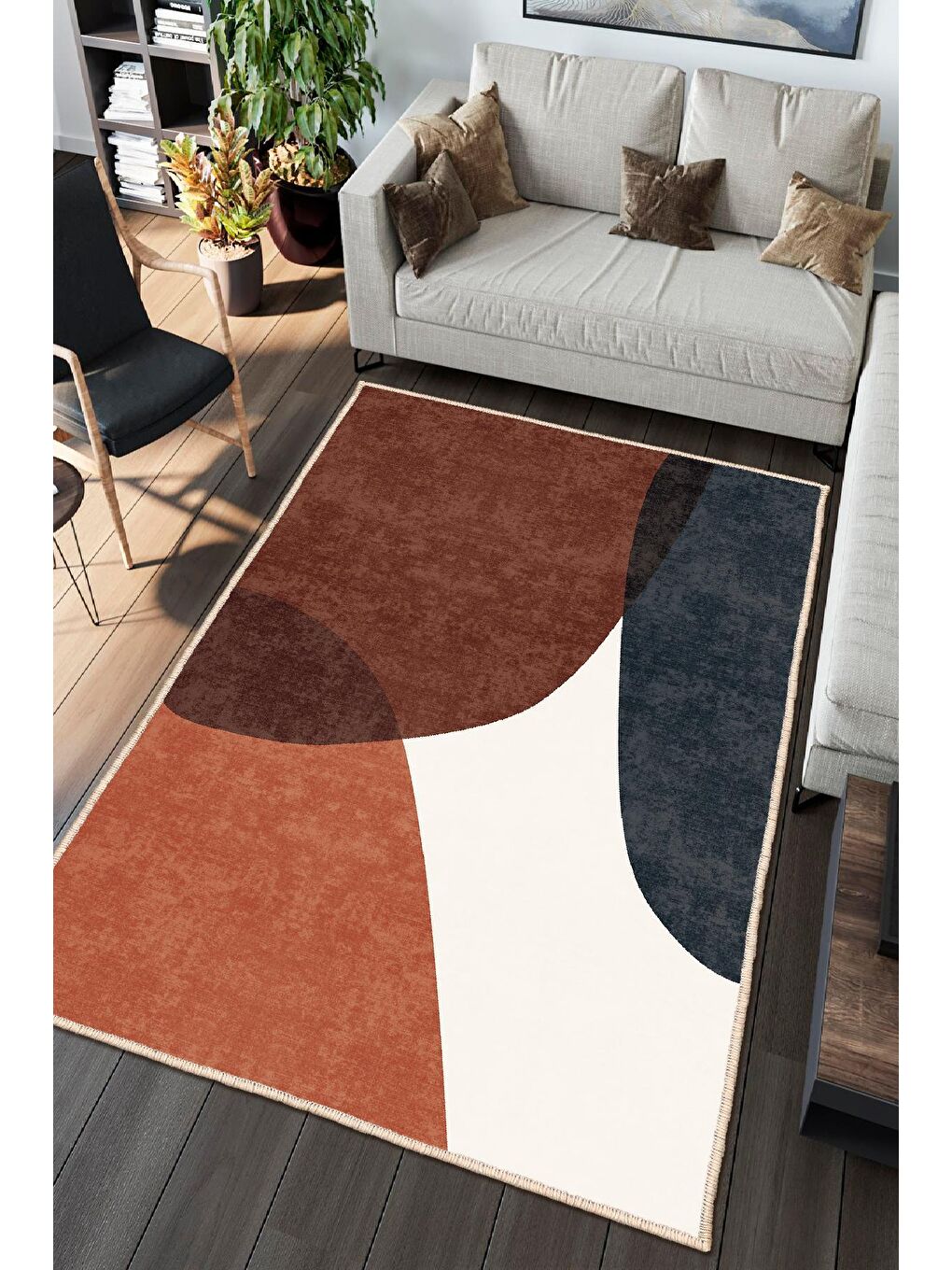 Karışık Dekoratif Özel Tasarım Modern Halısı 60x100 cm-1