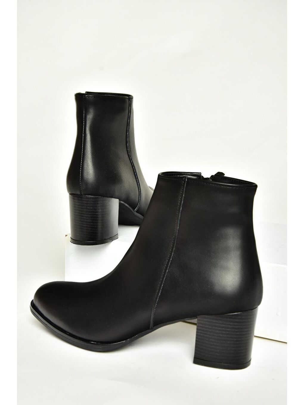 T8201800 Siyah Kadın Topuklu Ayakkabı-6