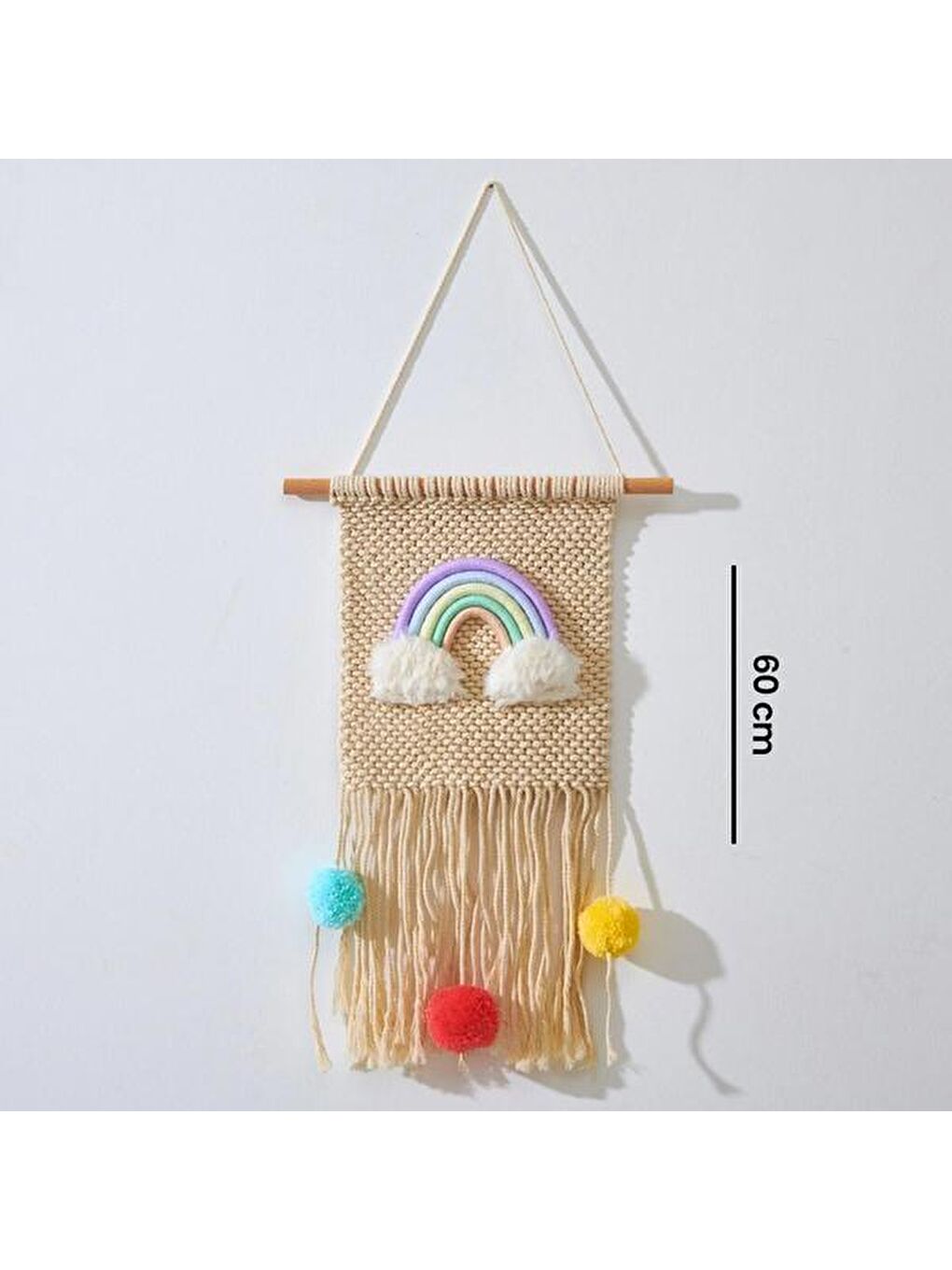 Karışık Dekoratif Happy Day Duvar Süsü - 60 cm-4