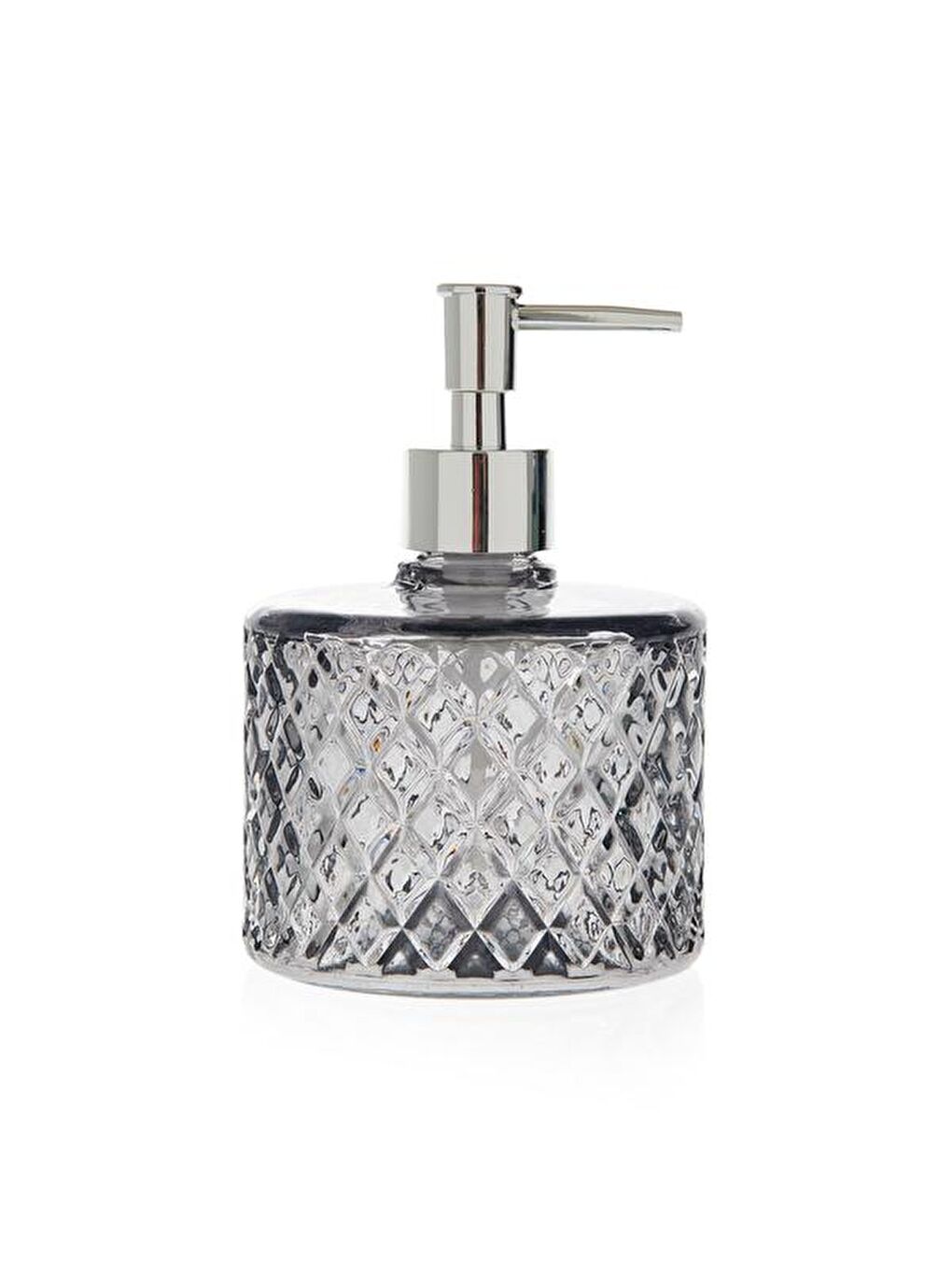 Gri Kristal Cam Sıvı Sabunluk - Füme-2