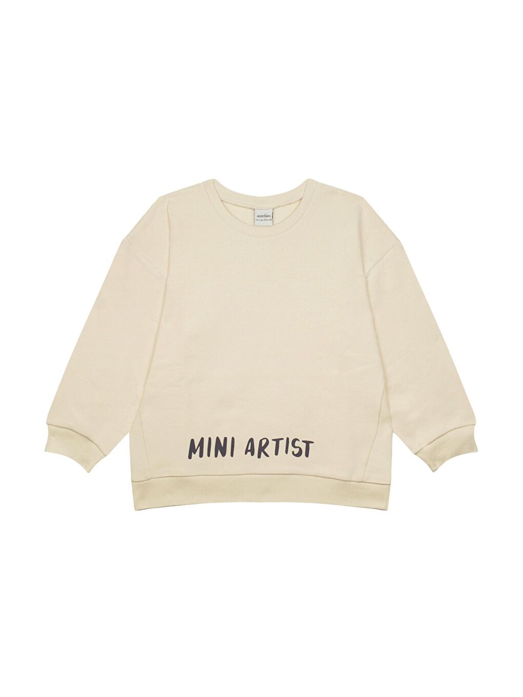 Ekru "Mini Artist" Sweatshirt Eşofman Set-3