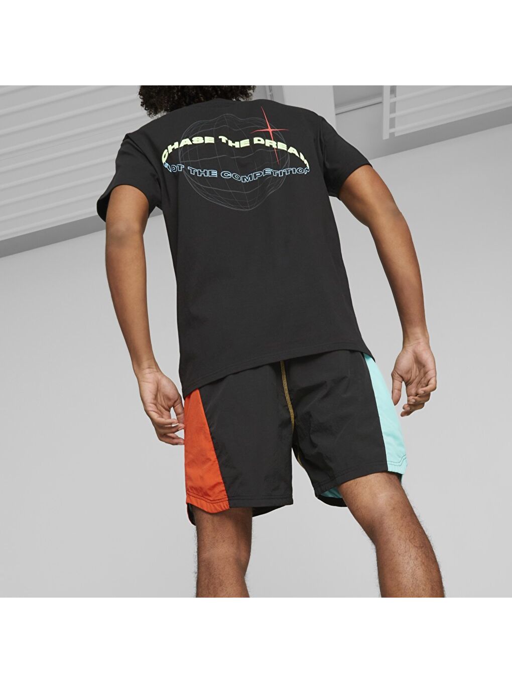 Blocked Shot Erkek Siyah Şort-1