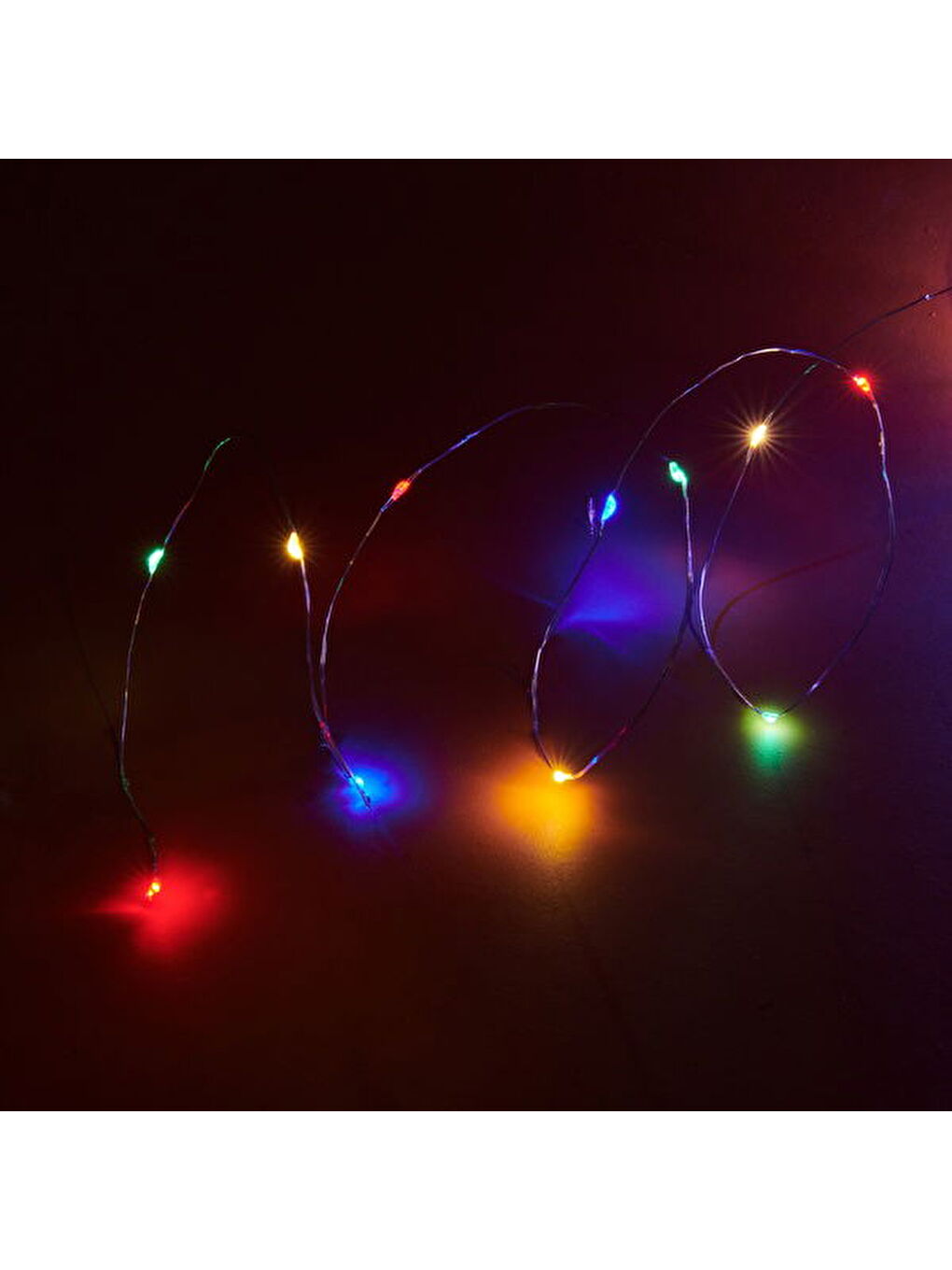 Karışık 100 Peri Led Işık Zinciri - Renkli - 10 m-2