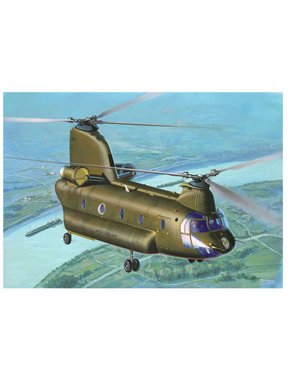 Revell Renksiz Maket CH-47D Chinook 03825 - 1