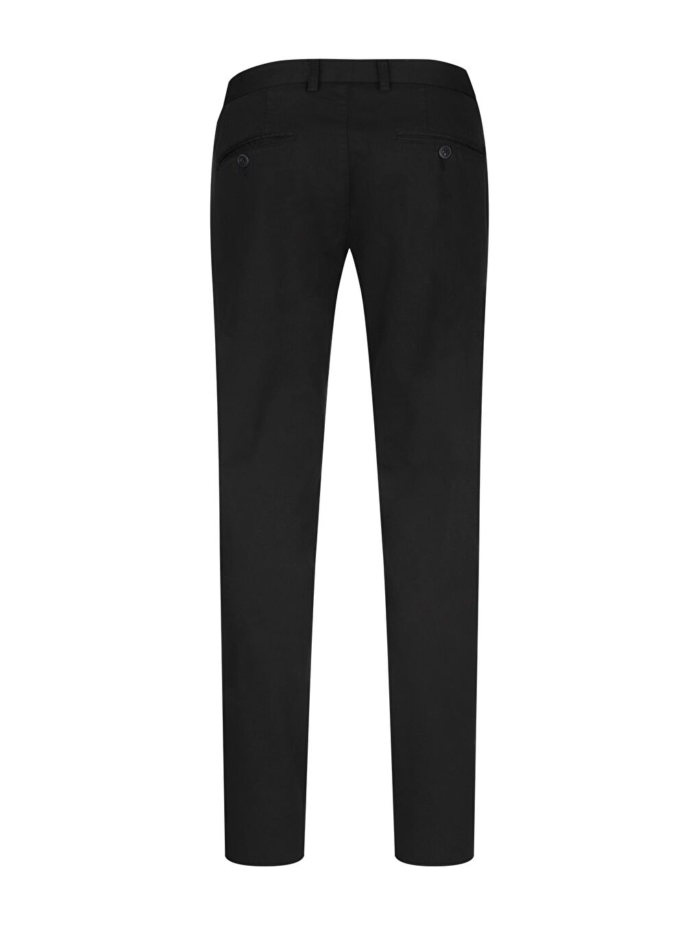 Siyah Regular Fit Yandan Cepli Kanvas Pantolon-2