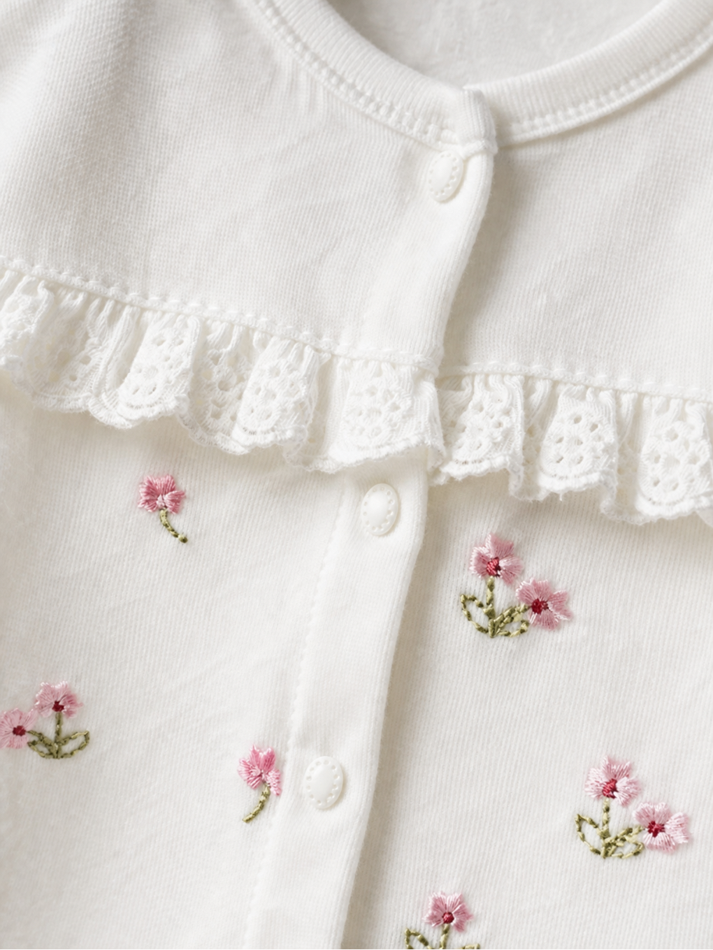 Beyaz Be happy Çiçekli Kutulu Lüx 10lu Hastane Çıkış Seti Yenidoğan Hediyelik Premium Pamuklu-1