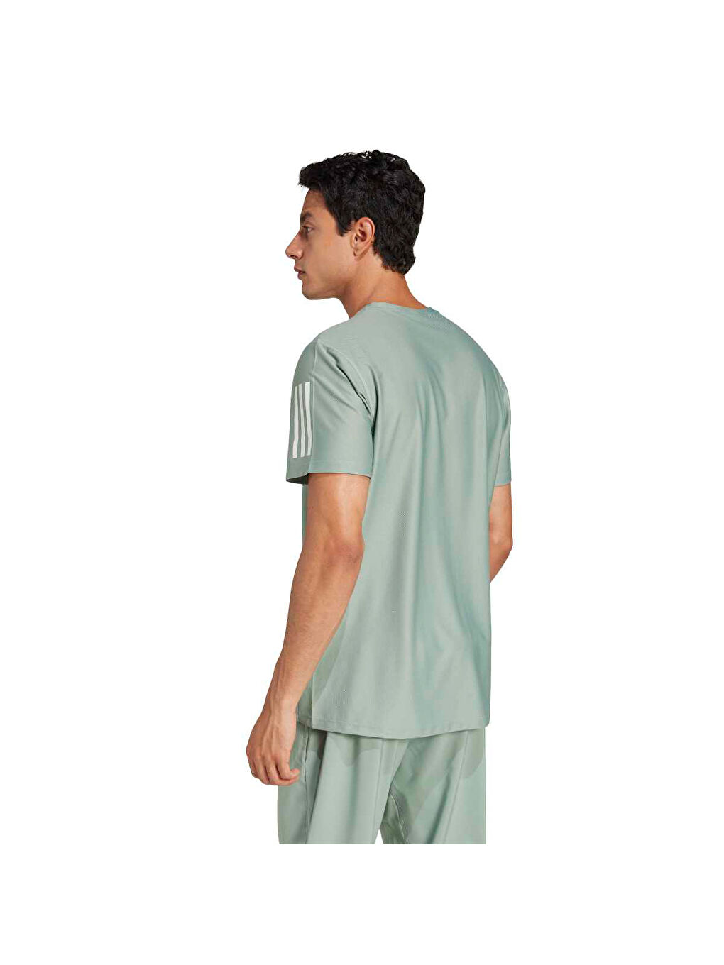 Own The Run B Erkek Haki Bisiklet Yaka Tişört-1