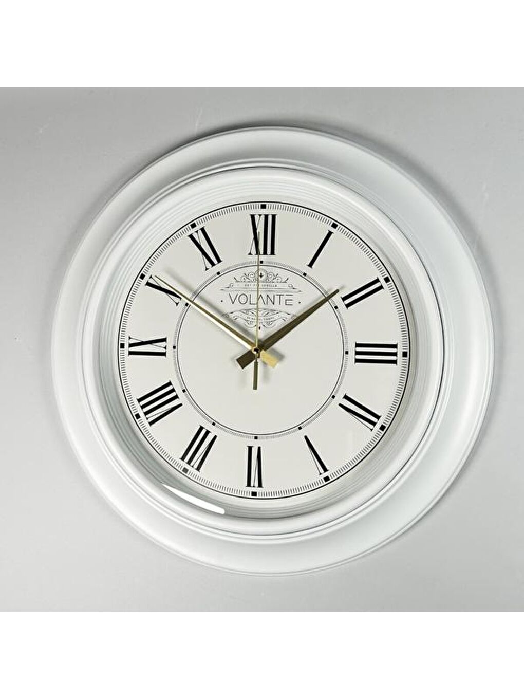 Rustik Duvar Saati - Beyaz - 45 cm-4