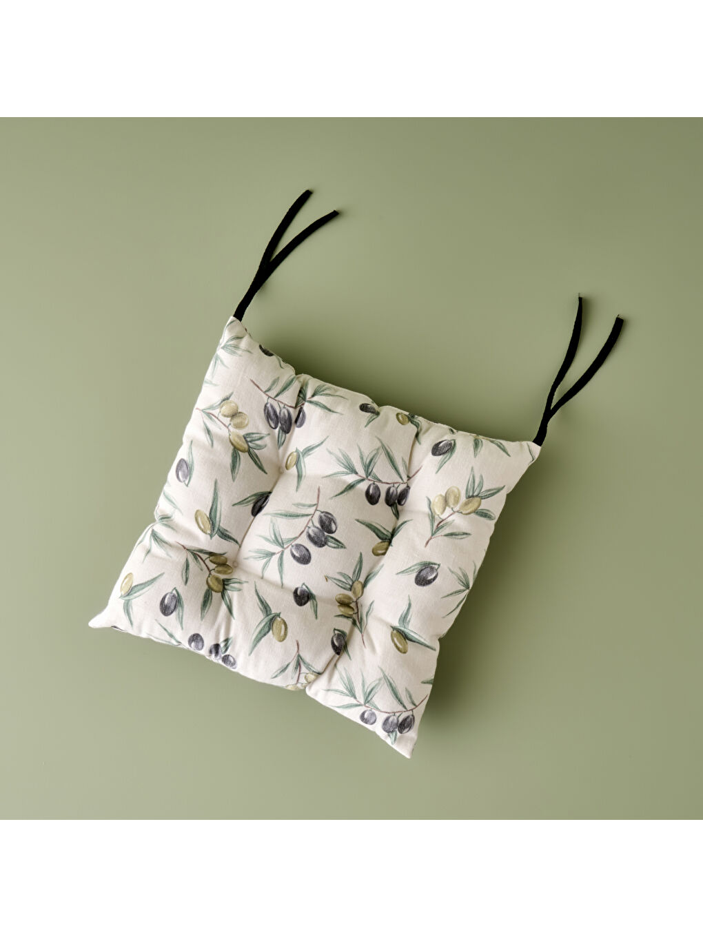 Olive Sandalye Minderi Bej (45x45 cm)