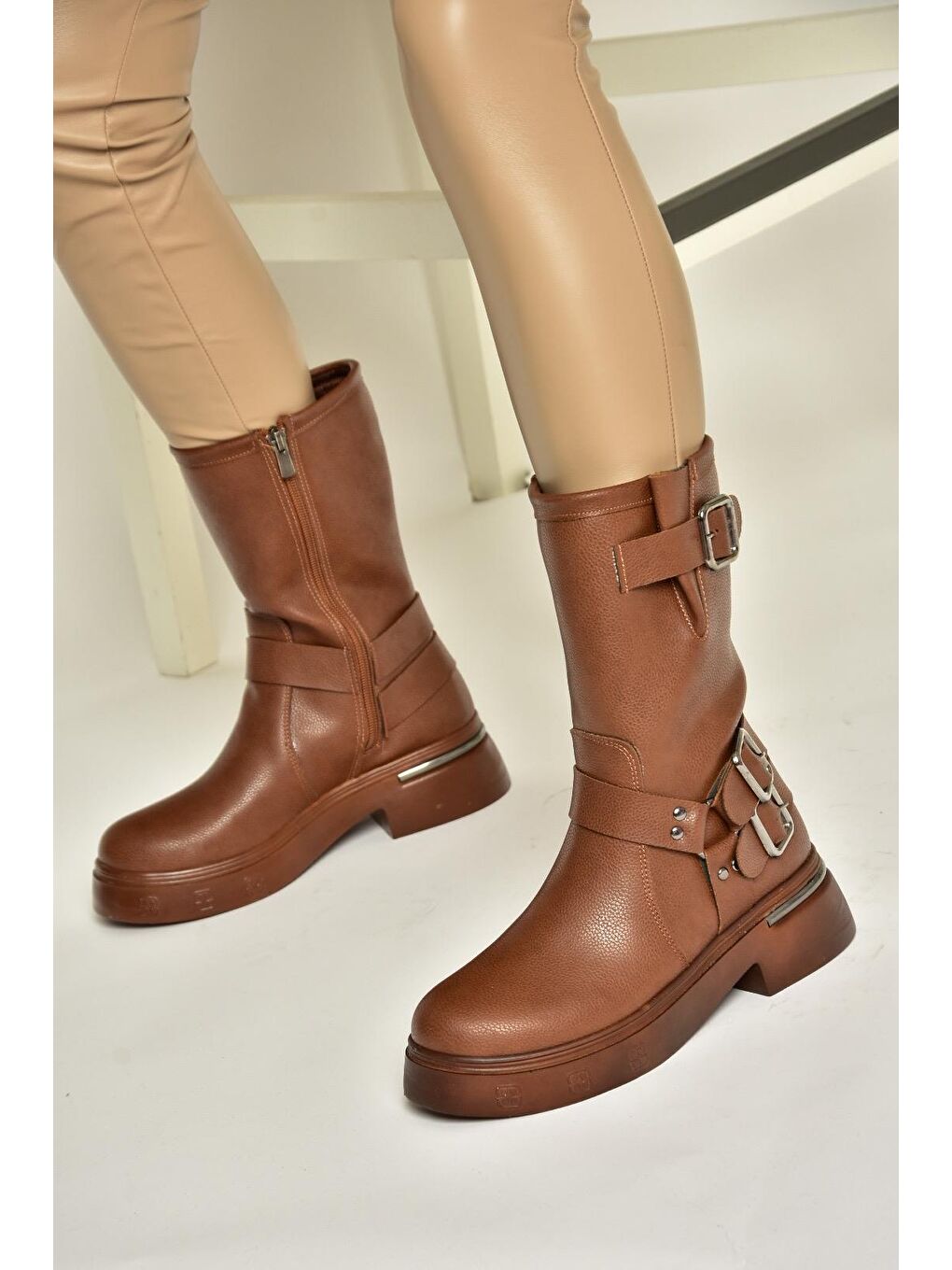 Kahverengi T9963330 Taba Kadın Bot-2